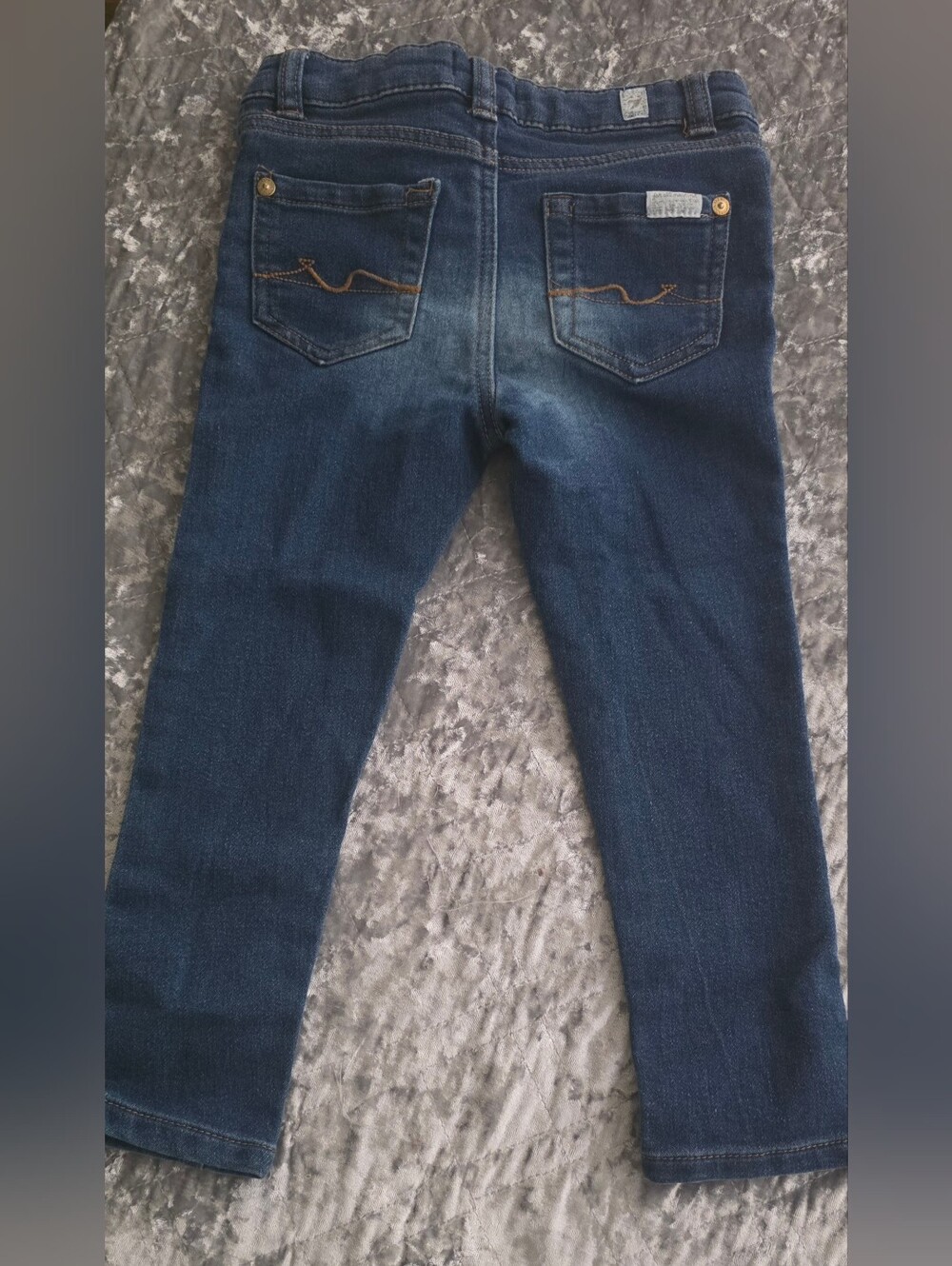 7 For All Mankind Kids Dark Blue Skinny Jeans